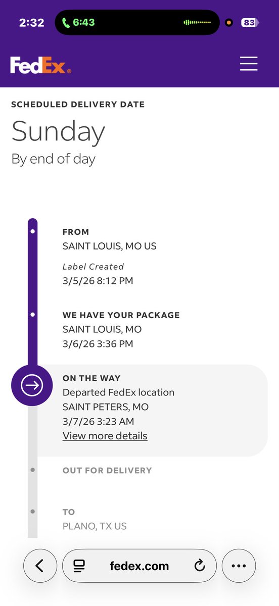 I think my 3 year old could estimate the square root of 6,789 more accurately than <a href="/FedEx/">FedEx</a> can estimate a delivery date.