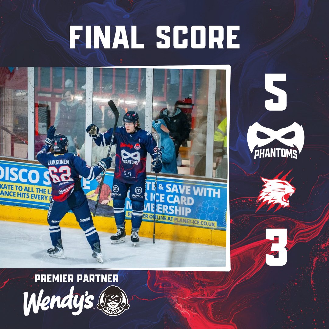 GoPhantoms's tweet photo. FINAL SCORE: Phantoms 5-3 Wildcats!
๐ป 5-3 ๐พ | #PPvSW | #WeArePhantoms https://t.co/HhPA7NcBSS