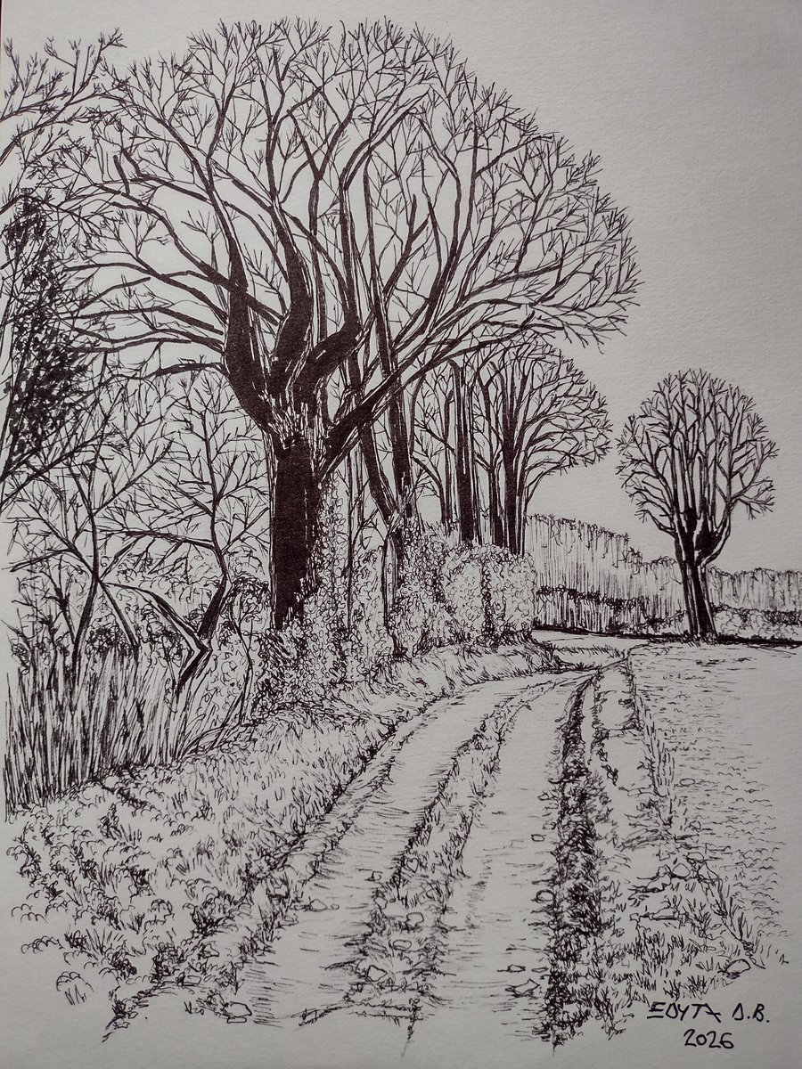 EDYTADB's tweet photo. Un croquis fin Hiver/début Printemps 😎 (format A4) https://t.co/5lwyCgOvC5