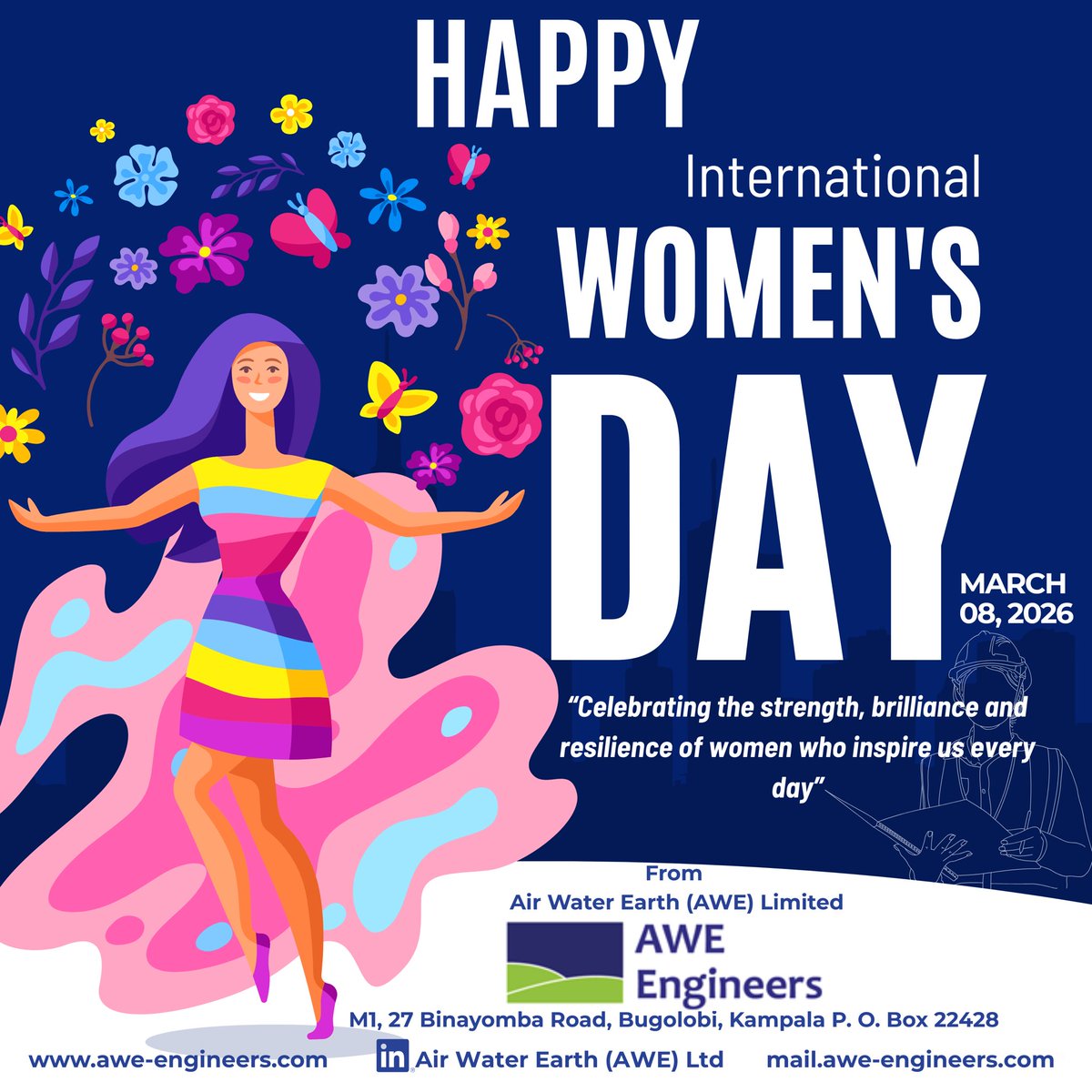 AWE_Engineers's tweet photo. Wishing all the ladies, mothers, sisters and aunties a happy Women’s Day. We celebrate and appreciate you. https://t.co/DagUwxlNum