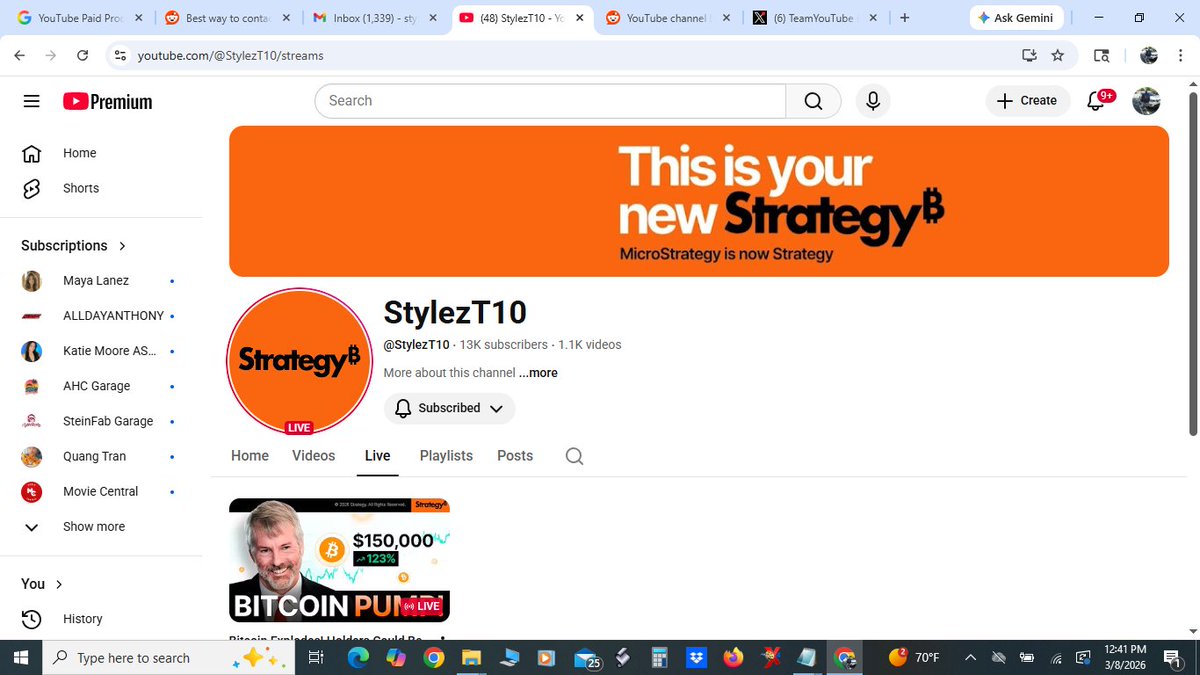 StylezTDiverseM's tweet photo. @TeamYouTube hello i need someone who can help me file a compliant on my youtube channel got hacked into stole my creditantials please my username and password got change...my current youtube channel name is stylezt10...i have a screenshot posted... https://t.co/JlbhuIwHK0