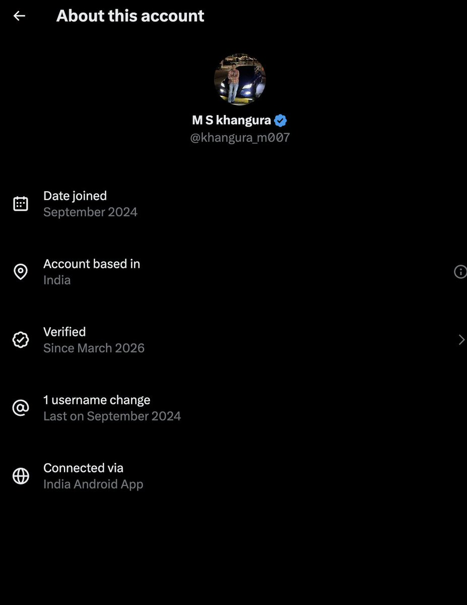 And as a note. This account claiming to be from California is actually from india.