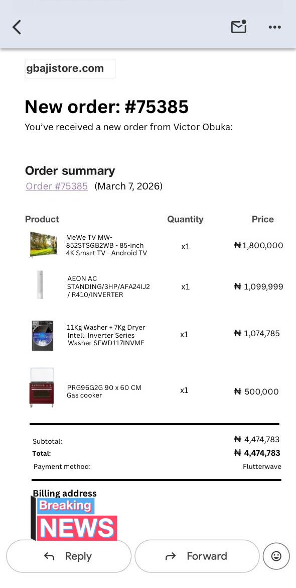 Yesterday a customer from Awka anambara placed these orders at Gbajistore.com and today he received his items. 

Free delivery with complimentary gifts as usual