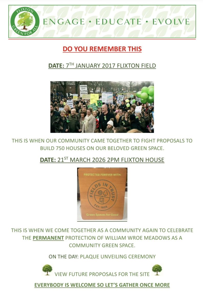 Flixton Green For All tweet media
