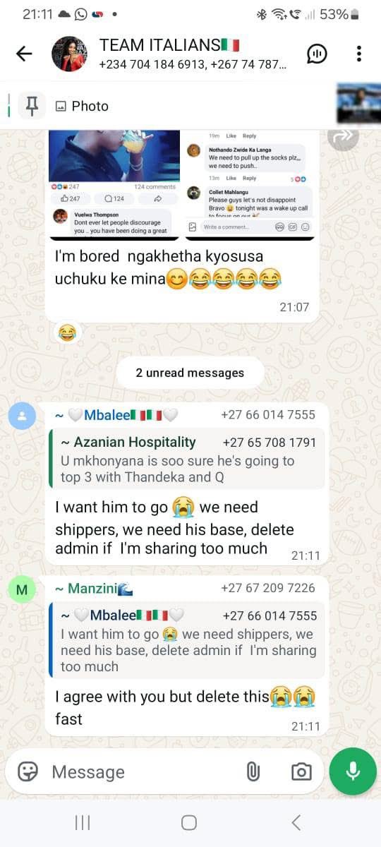 Her fans want Mmeli out ke sana😭😭🤚🏾😂
#BBMzansiS6