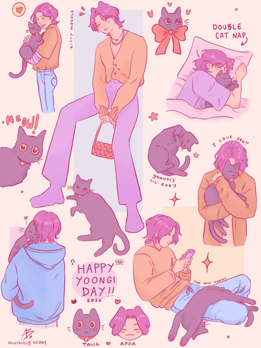 happy yoongi day to tangie's appa!! 🐱💕🎂