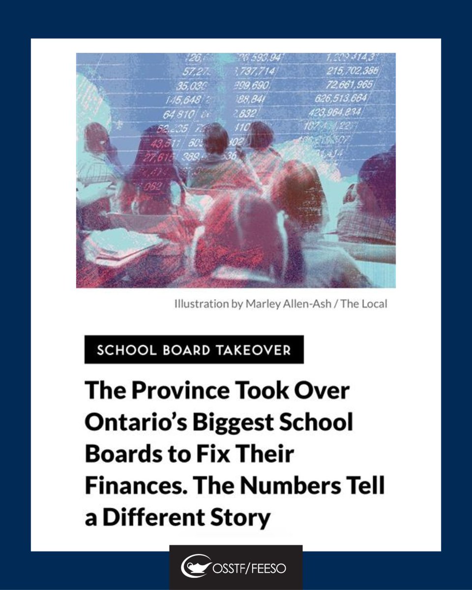 Sunday read: The numbers behind Ontario’s school board takeovers.

The province says it seized control to fix “mismanagement.” But many of the largest boards under supervision actually receive some of the lowest funding per student in the province.

This isn’t about student