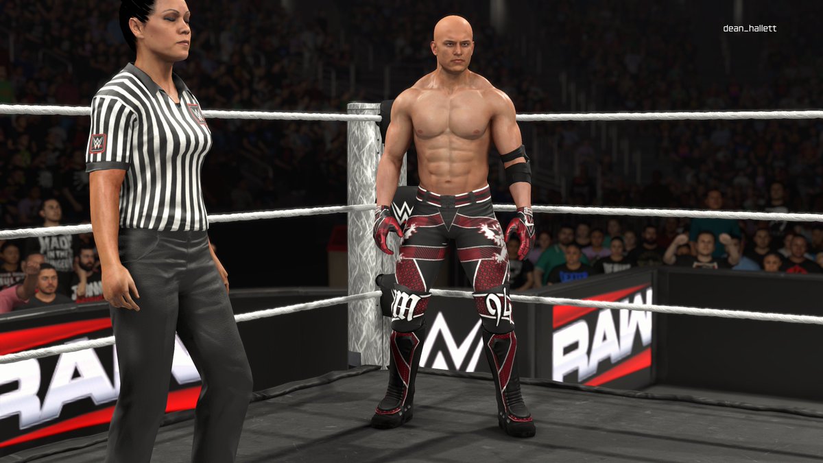 deanoh1990's tweet photo. Attire for @Jordan_McBride 

Black, red and white, geometric patterns

merch too 

#WWE2K #attire #CAW #Cawmmunity #CustomCAW #WWE2k25 #wwe2k26 https://t.co/mPSiYXzXWR