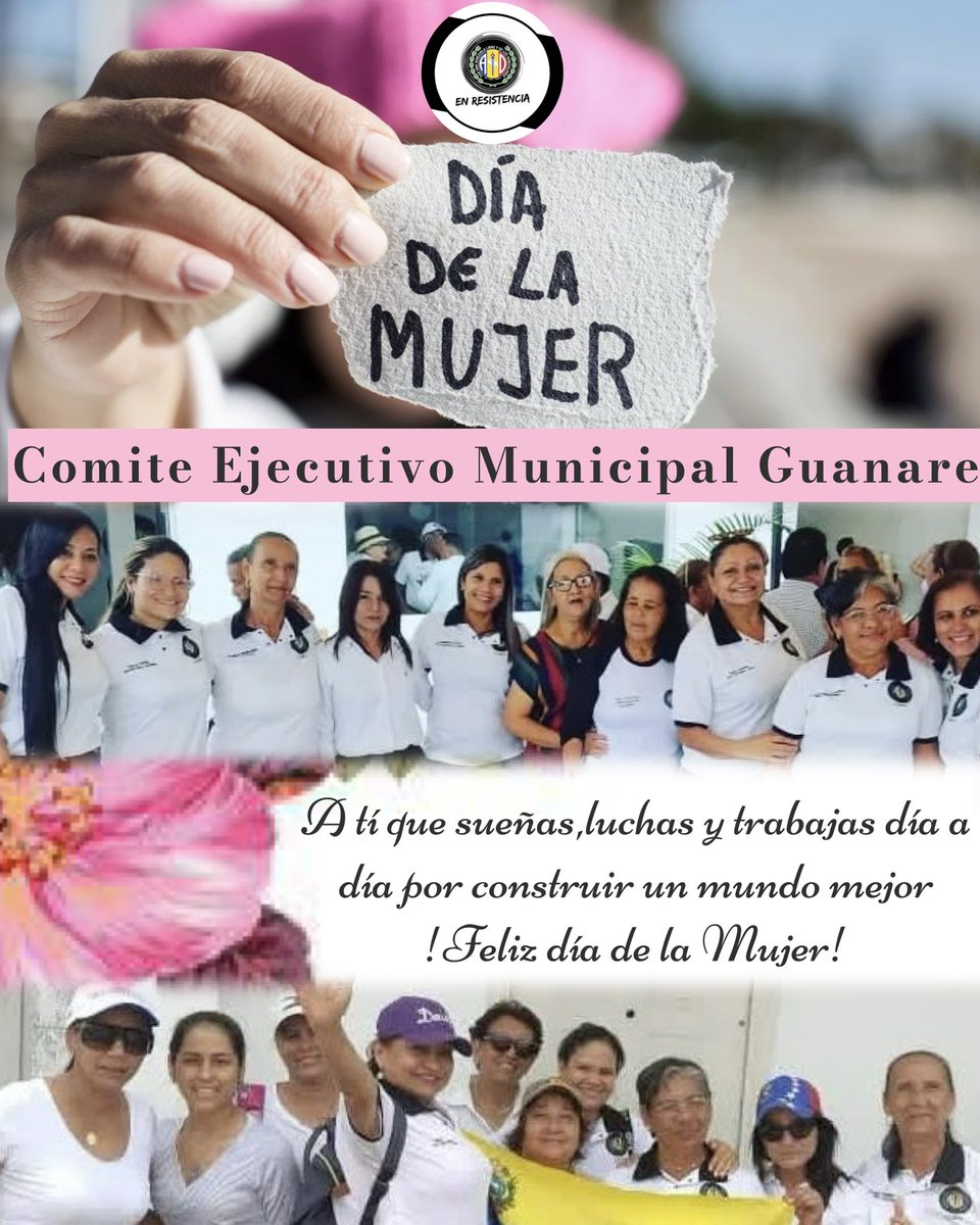 #8DeMarzo Conmemoramos y deseamos un  Feliz día a todas las mujeres guerreras, trabajadoras  y luchadoras de nuestra Hermosa Venezuela! 

Igualmente a nuestras queridas Compañeras  Acciondemocratistas,que mantienen su compromiso en recuperar la libertad y forjar un mejor país.