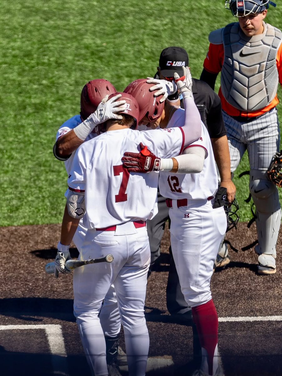 NCAABaseball's tweet photo. Birds down‼️

Aggies secure the win over No. 25 UTSA in Game 3 of the series, 5-4!

#NCAABaseball x 📸 @NMStateBaseball https://t.co/uk3NGNDjkt