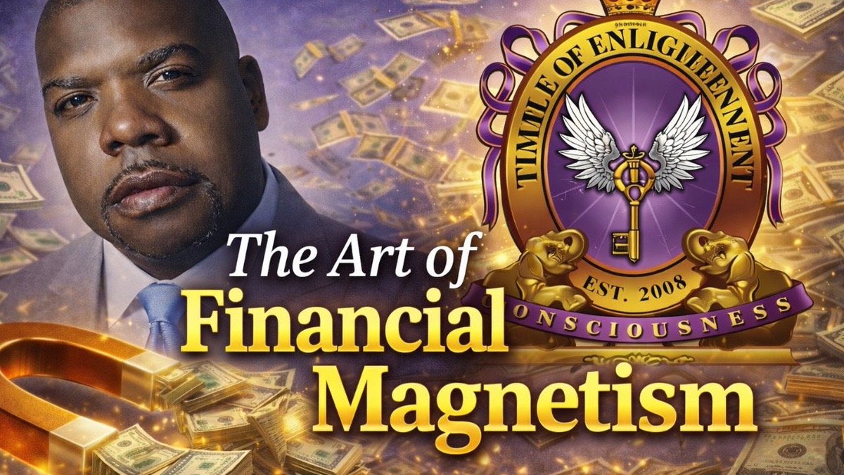 TempleofE's tweet photo. Mar 8 · Live: The Art of Financial Magnetism. Stop chasing money—become magnetic to it. 3:30 CT. 🎧 https://t.co/iRPvwDCVqx #WealthMindset #FinancialMagnetism https://t.co/QQOwYlI8Td