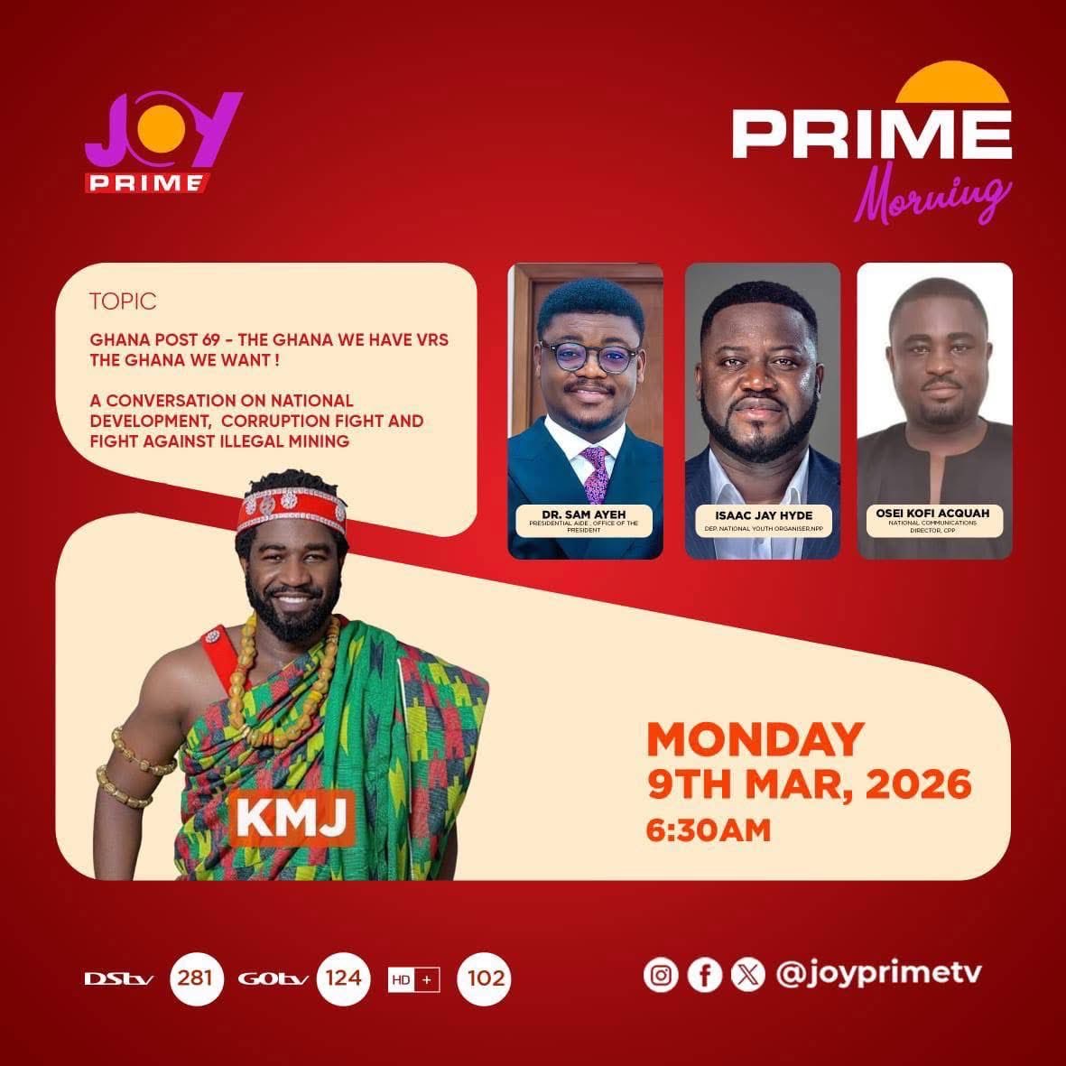 BoniDeDiplomat's tweet photo. Join Dr. @SamuelAyeh13  tomorrow on @JoyPrimeTV  #WomensDay https://t.co/ix9AK8Aq14