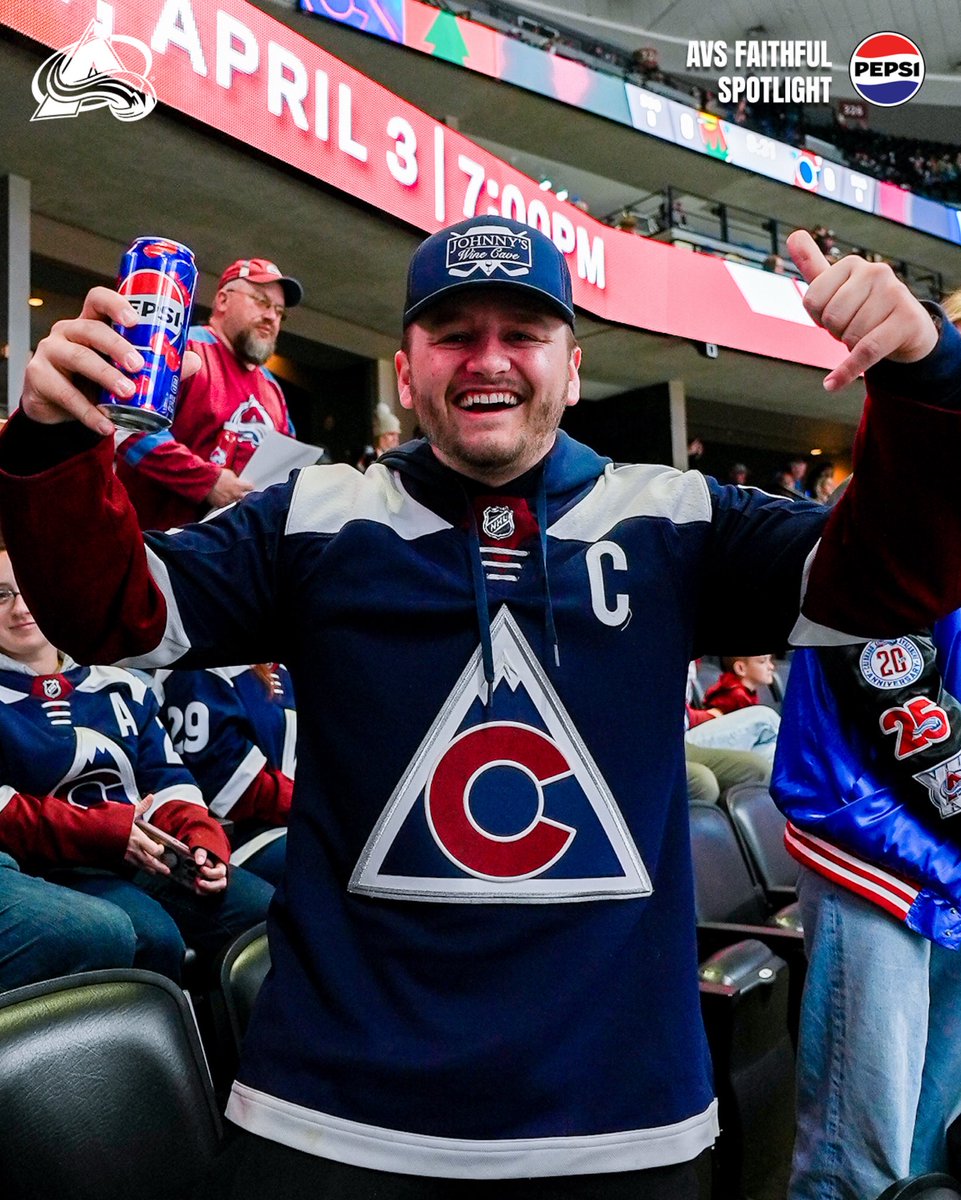 Avalanche's tweet photo. Getting loud with our fan of the game 🚨 https://t.co/zPa6cY0bcF