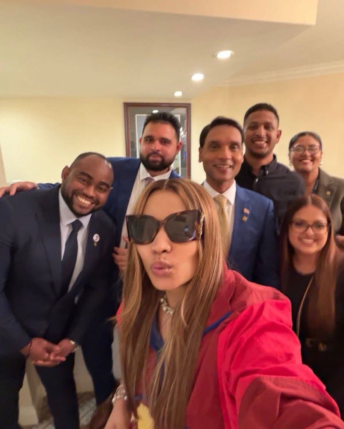 .<a href="/NICKIMINAJ/">Nicki Minaj</a> yesterday at President Donald Trump’s Shield of the Americas Summit

The event promoted freedom, security, and prosperity in the Western Hemisphere