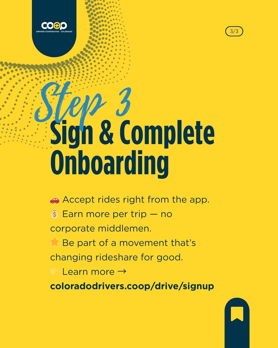 driverscoopco's tweet image. Drive more. Keep more. Own it all. 🚗
Join Colorado’s driver-owned rideshare and start earning fair pay today.
Download the COOP Driver App → coloradodrivers.coop/drive/signup
#DriveLocal #FairPay #ColoradoDrivers #CooperativeBusiness