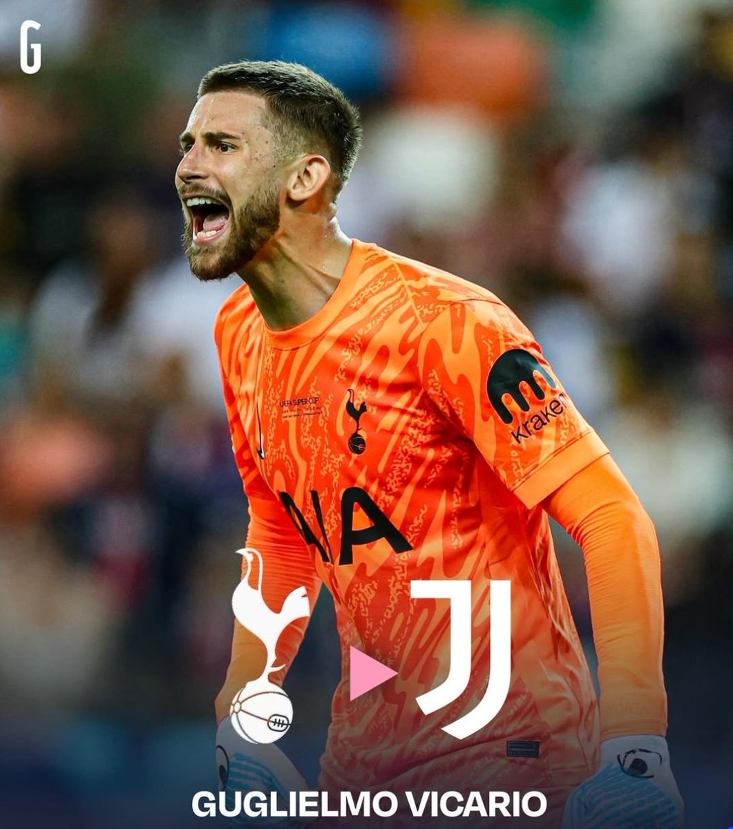 KrrishFT's tweet photo. 🚨 | BREAKING : GUGLIELMO VICARIO 🇮🇹

Juventus FC are following Guglielmo Vicario as a potential goalkeeper reinforcement for the summer, CONFIRMED! 🇮🇹⚫️⚪️#THFC

Guglielmo Vicario has been monitored by Juventus in the last SIX WEEKS as the club prepare to enter the market for a new goalkeeper ahead of next season. 👀🧤

Juventus FC are interested in DISCUSSING a potential deal for Vicario in the summer window, with the player OPEN to the possibility of a move. 🤝🏻✍️🏻

Tottenham Hotspur are OPEN to selling Guglielmo Vicario if suitable offers arrive in the summer transfer window. 💰👀

The situation is developing as Juventus evaluate their goalkeeper options for the upcoming window. ✍️🏻✅️