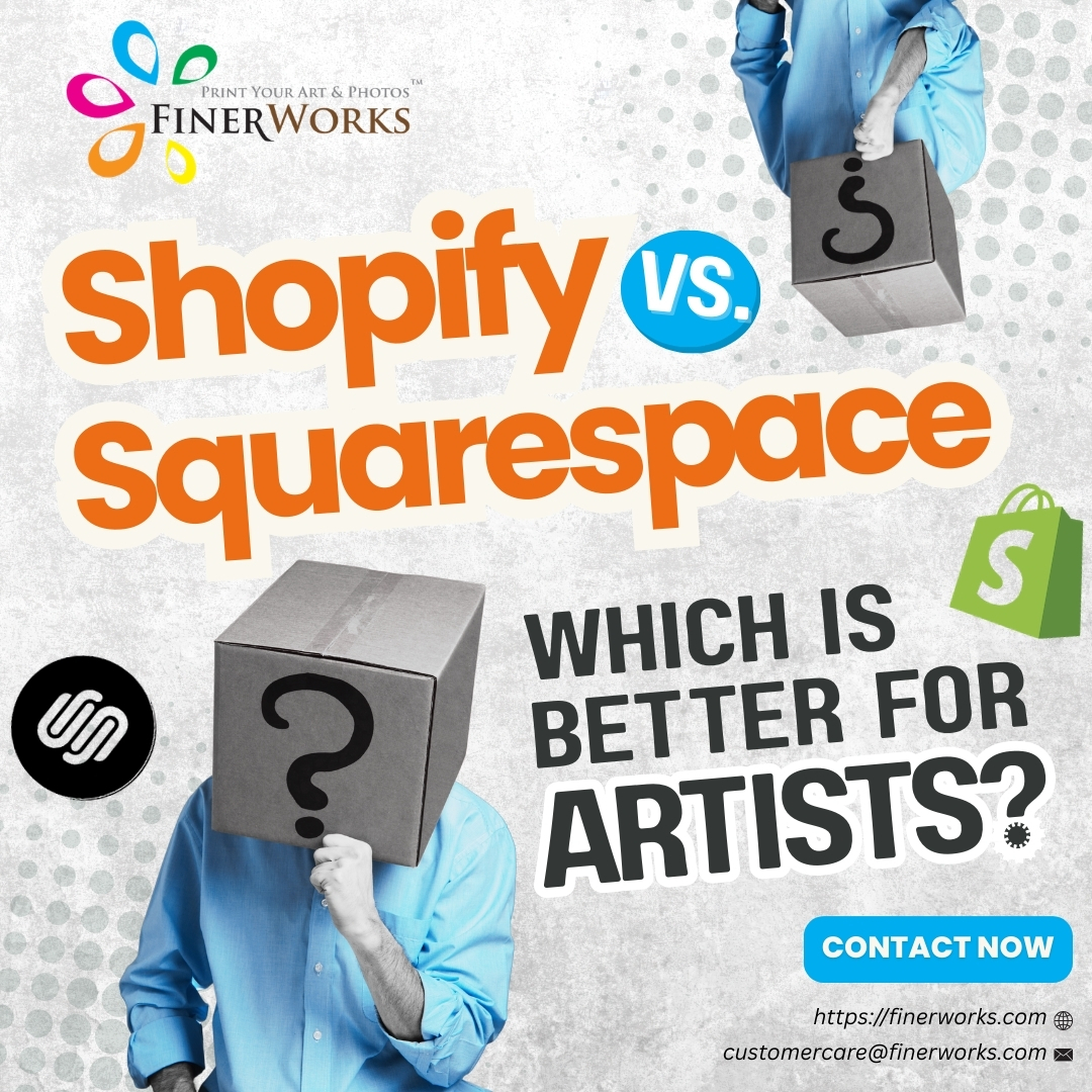 FinerWorks's tweet image. Shopify vs. Squarespace – Which Is Better for Artists? To know more, click on support.finerworks.com/selling-your-a….
#shopify #squarespace #art #finerworks #platform #b2b