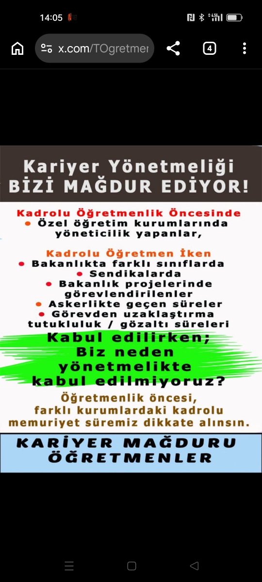 <a href="/elonue/">Esra Elönü</a> İyi değiliz Esra hanım 
#ÖMKdaAdalet sağlanmadıkça da iyi olmayacağız. Kariyer mağduru binlerce öğretmen mağdur durumdadır. Lütfen Bakan beye iletin