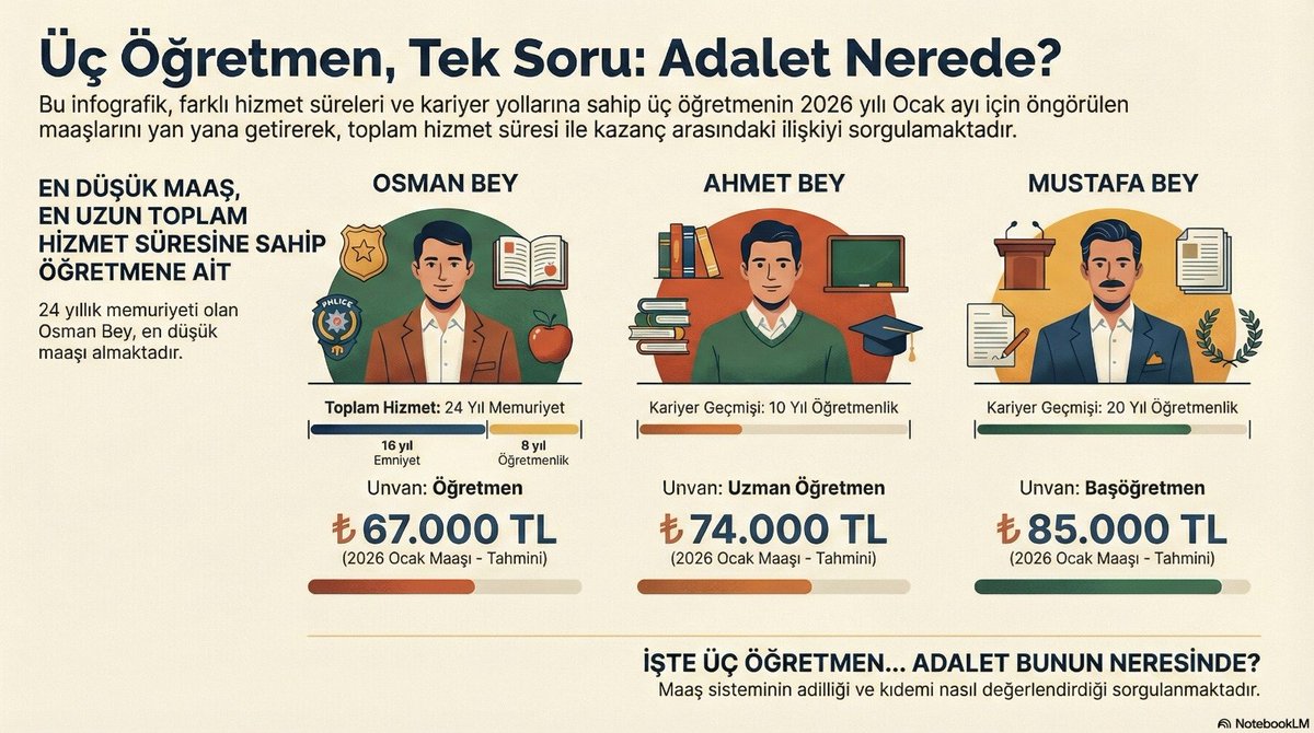 <a href="/elonue/">Esra Elönü</a> Esra hanım <a href="/elonue/">Esra Elönü</a> 

ÖMK diyor ki,

Sendikal faaliyetlerde bulunsaydın

Özel kurum yöneticisi olsaydın 

Öğretmenlikten sayardım. 

Ama kamu hizmetini saymam.

Adaletsizlik değil mi bu? 

Osman Bey'in yerinde olmak ister miydiniz?