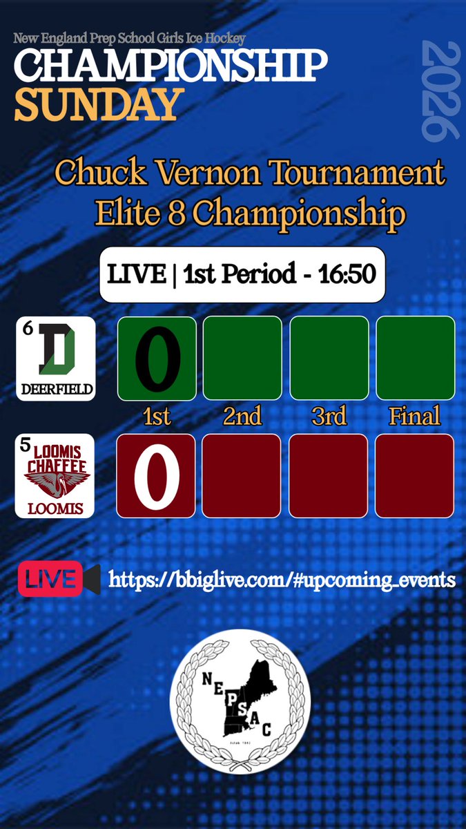 NEPSGIHA's tweet photo. 🚨Live Updates - Chuck Vernon Elite 8 Championship🚨 https://t.co/d5qOheHKZ8