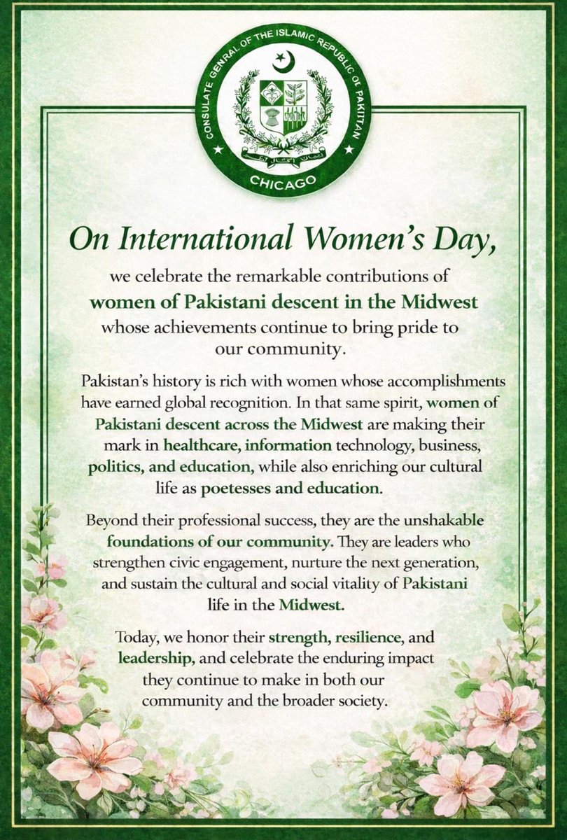 Pakistan Consulate General Chicago tweet media