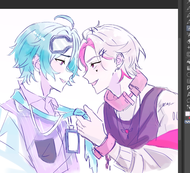 Lau__135's tweet image. /Doodle LovePotion 🩷💚
#EliasDrawborne #LockArt