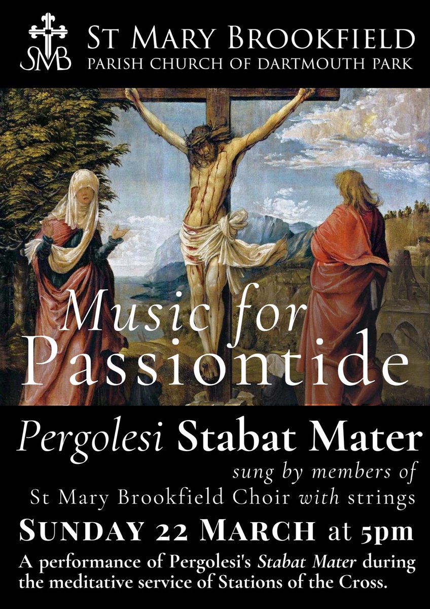 StMaryNW5's tweet photo. Passiontide at St Mary’s | Stabat Mater https://t.co/MFtZkiXb2p