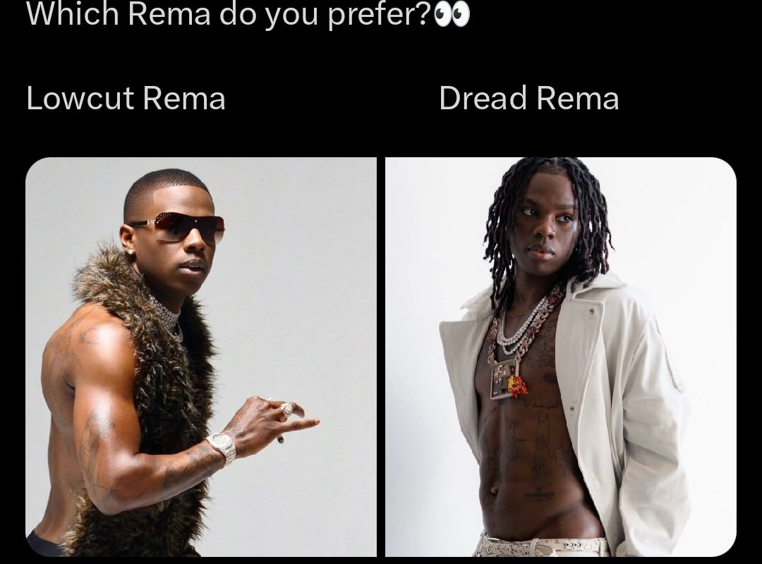 Any rema will do.. he's dark skinned 🙈