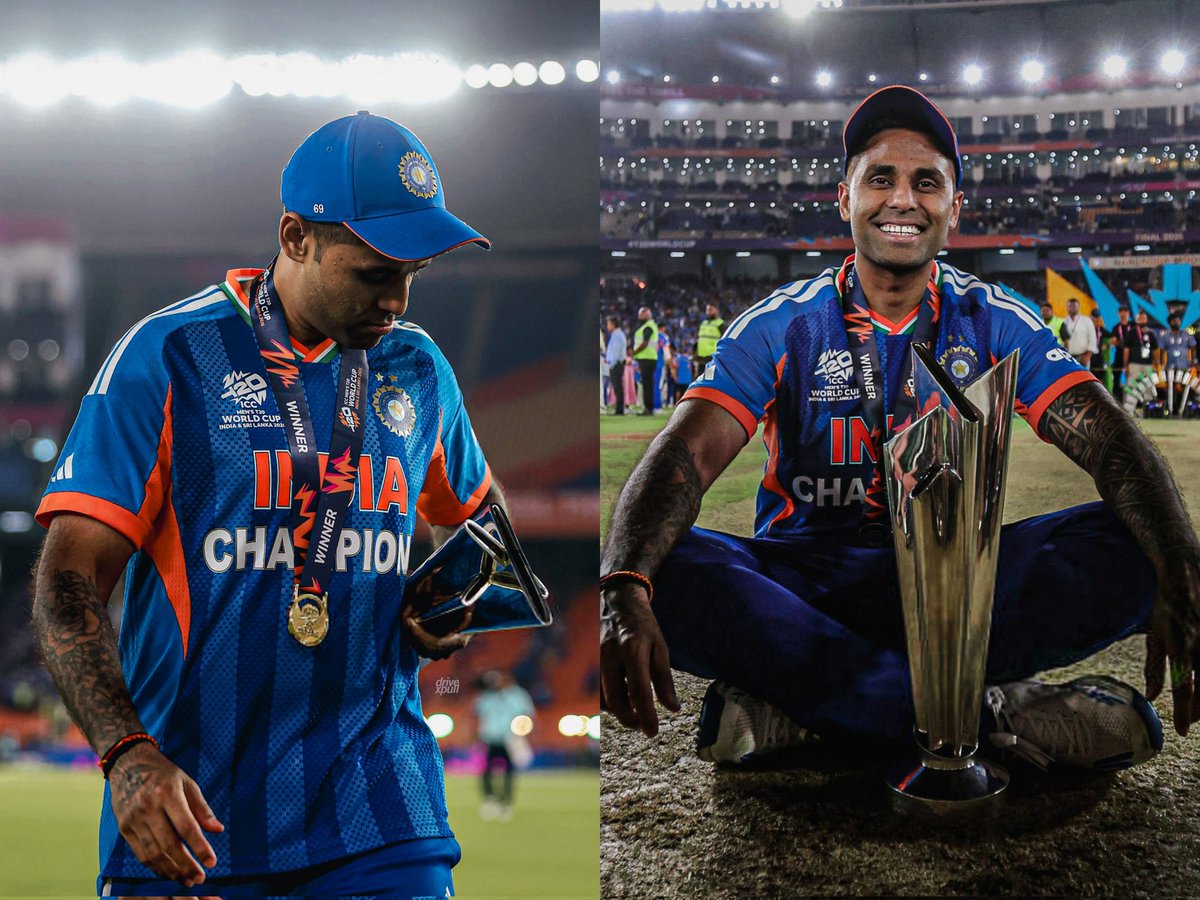 Shebas_10dulkar's tweet photo. 𝗦𝘂𝗿𝘆𝗮𝗸𝘂𝗺𝗮𝗿 𝗬𝗮𝗱𝗮𝘃 at

Age 29 - "My father always checks all the websites any time an India A team is announced. He calls me as soon as he sees it, and tells me your name is not there. I tell him that's not a problem" - Surya

Age 30 - T20I Debut
Age 31 - Maiden T20I Century 
Age 32 - No.1 T20I Batsman
Age 32 - 900 Rating Points in T20I (1st Asian)
Age 32 - ICC T20I Cricketer of the Year (1st time)
Age 33 - ICC T20I Cricketer of the Year (2nd time)
Age 33 - Became permanent T20I Captain
Age 34 - Won Asia Cup as a Captain 
Age 35 - Won 𝗧𝟮𝟬 𝗪𝗼𝗿𝗹𝗱𝗰𝘂𝗽 as a Captain*
