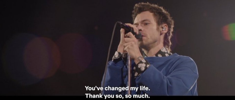 les deseo a todos una relación tan bonita como la que tienen harry con sus fans: él cambió nuestra vida y nosotras la de él