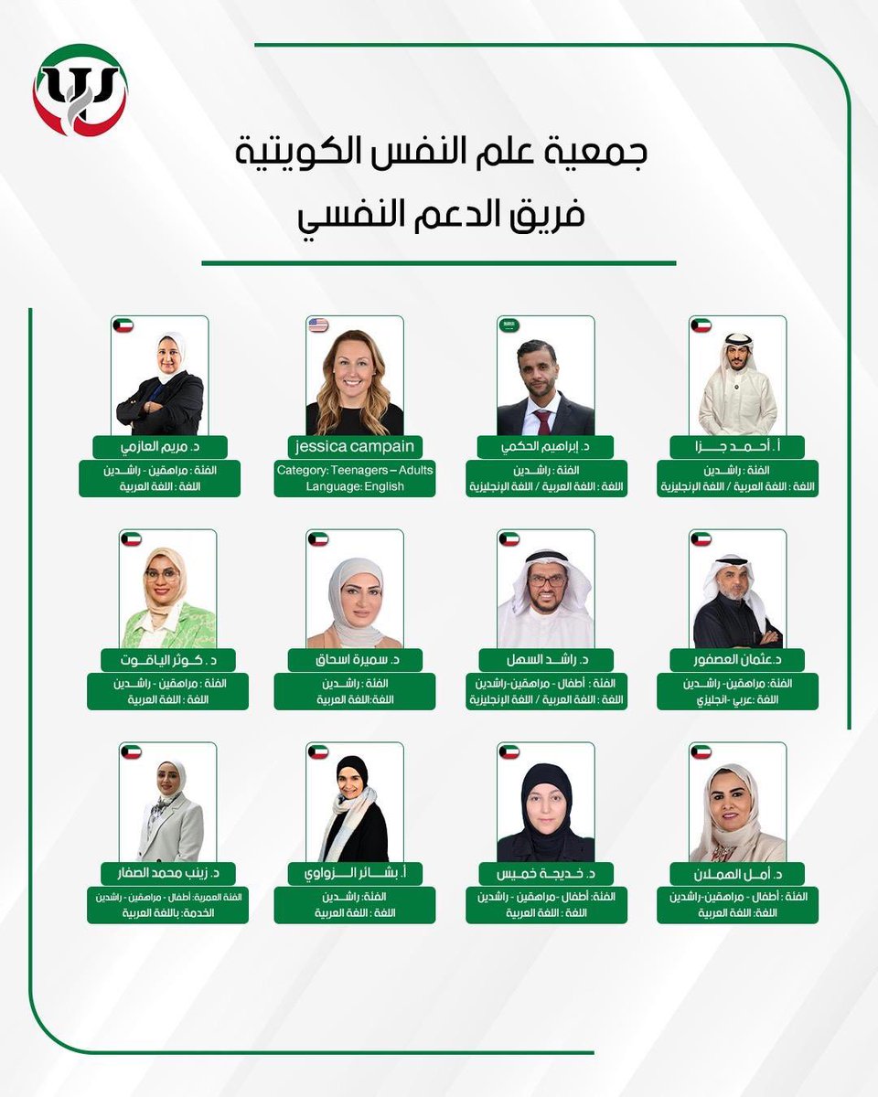 kpa_kuwait's tweet photo. فريق الدعم النفسي التابع لجمعية علم النفس الكويتية https://t.co/8m4FRjrwGe