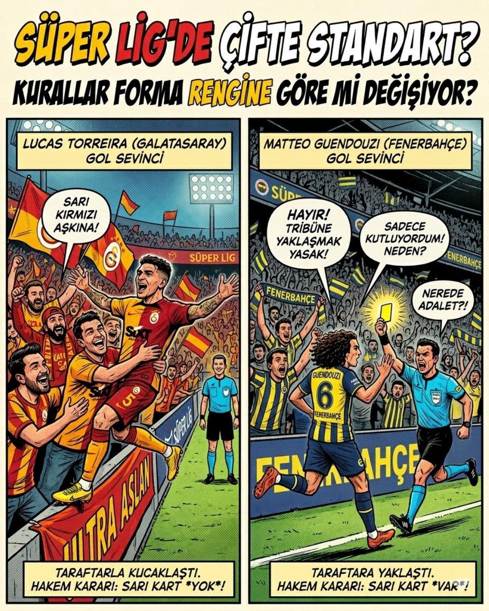 Feneristcom's tweet photo. FENERBAHÇE YÖNETİMİ ÇİFTE STANDARTA İTİRAZ ETMELİDİR!

Galatasaraylı Torreira daha abartılısını yaptı ve kart görmedi ama Matteo Guendouzi daha basitini yapınca anında kart gördü. https://t.co/paITNuqSuk