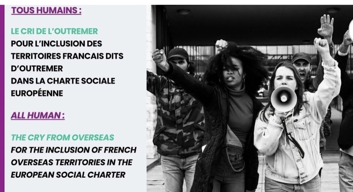 DeDe_clown_ODD's tweet image. Non à la #Discrimination des français des territoires ultra-marins !
10 jours avant la Conférence @coe @CoESocialRights sur les #DroitsSociaux, demandez à  @gouvernementFR @RepFranceCdE de mettre fin à la #ClauseColoniale.
Signez la pétition #TousHumains!
change.org/p/tous-humains…