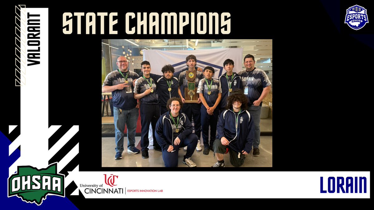 Valorant State Final results are in! 🎮🏆

Lorain takes home the State Championship, with New Tech finishing as the state runner-up after a strong tournament run. 

Congrats to both teams on an incredible performance at the finals! 🔥