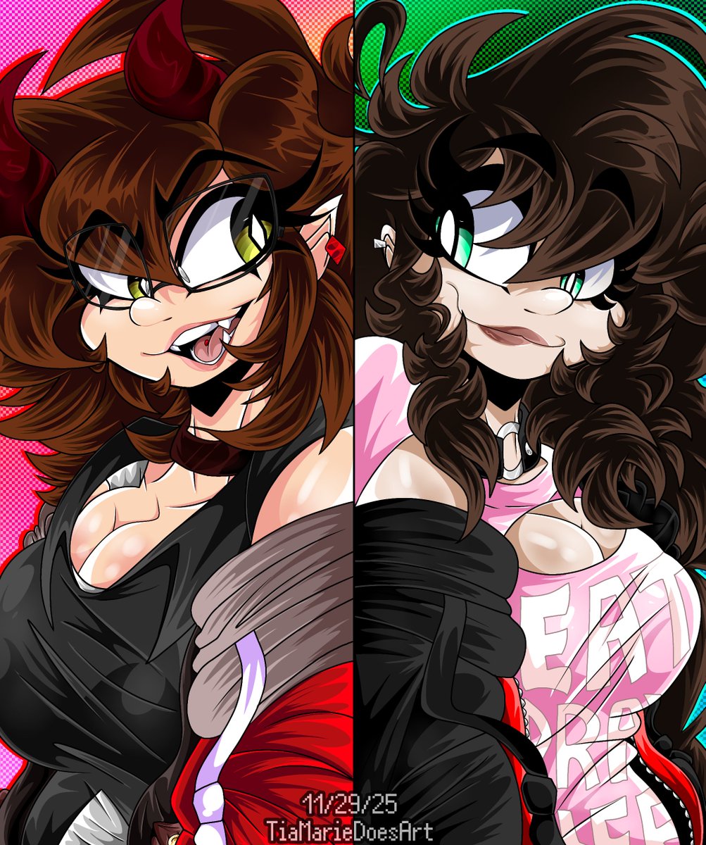 TiaMarieDoesArt's tweet photo. Happy national women's day! Have some of my favorite drawings from 2025 since I haven't done very much from this year so far. ^^;

#fnf #fridaynightfunkin #fnfgf #nenefnf #fnfnene #picosschoolnene #picosschool #mariosmadnessv2 #horrormario #7granddad #somari #genderswap #sonaart https://t.co/0I4rXBI7WY