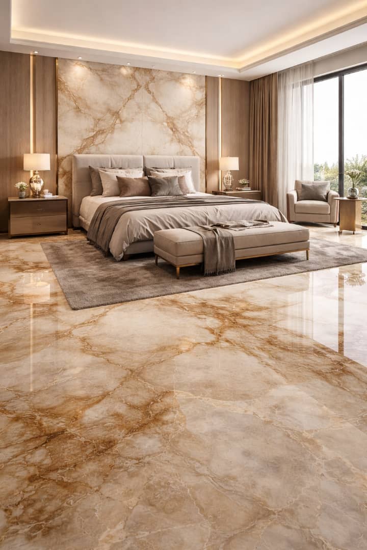 CrystalzLimited's tweet photo. Crystalz Royal Golden Onyx TILES🤍🤎
Turn any space into a masterpiece with this stunning gold-vein marble effect design. Perfect for:
✔ Luxury Living Room Floors
✔ TV Feature Walls
✔ Elegant Bathrooms
✔ Modern Kitchen Walls
✔ Hotel &amp; Duplex Projects
🌟 High-gloss finish
🌟 https://t.co/fOmtzKEbwa