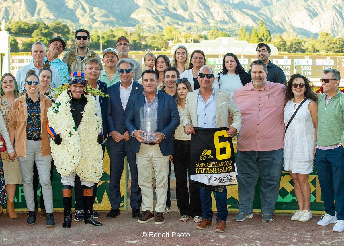 benoitphoto_'s tweet photo. British Isles and jockey Diego Herrera win the Grade I, $300,000 Santa Anita Handicap, Saturday, March 7, 2026 at Santa Anita Park, Arcadia CA,

View all our photos at https://t.co/GRX92DKjLs 

© BENOIT PHOTO https://t.co/Xp5kI77THn