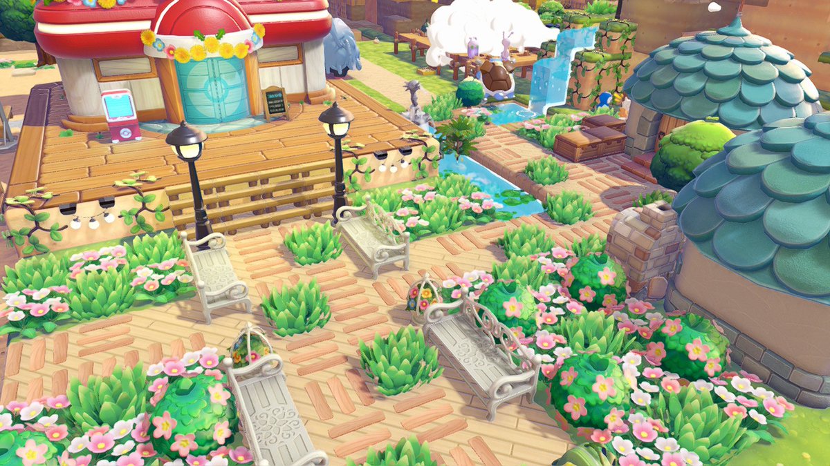 I started decorating my pokopia town!