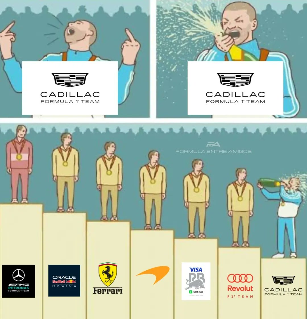 Cadillac este fin de semana 😂🍾 #F1