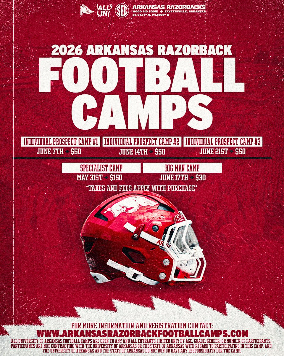 Arkansas Razorback Football tweet media