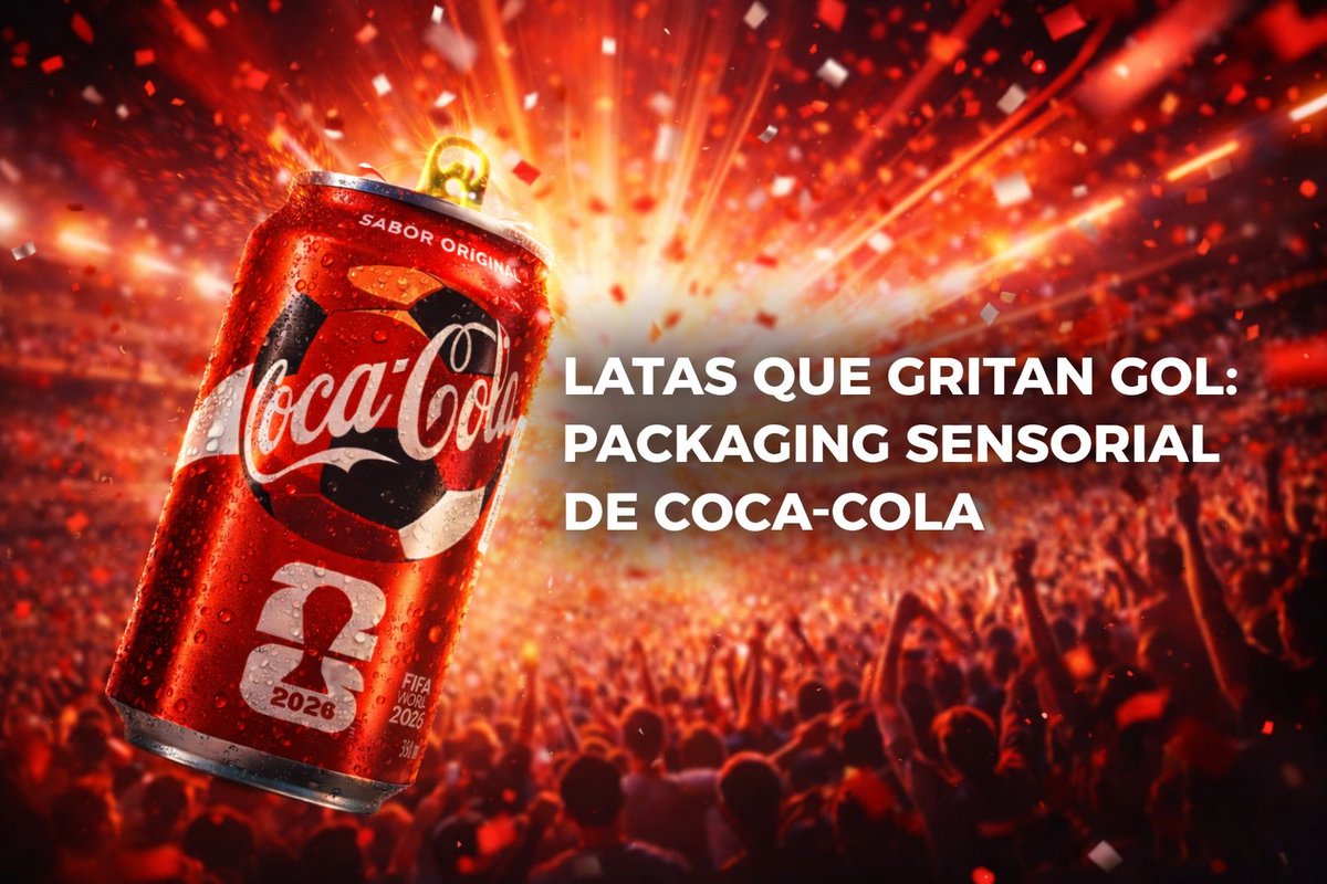 El packaging dejó de ser un contenedor. Ahora es parte de la experiencia. Coca-Cola lo demostró con el fútbol.

Lo analizamos en el blog > f.mtr.cool/cegwfjkjjx

#MarketingSensorial #Fútbol #Branding #Diseño #CocaCola
