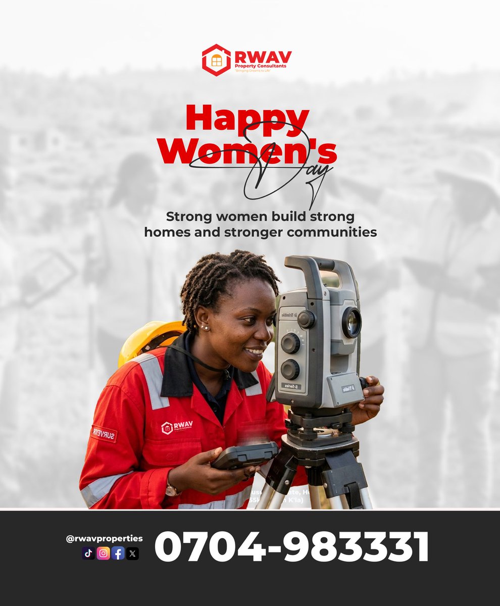 rwavproperties's tweet photo. To every woman chasing dreams and breaking barriers, today is for you.  

 #rwavproperties  #landforsale #realestateuganda #propertyforsale #womesday https://t.co/se4Z1EgwjB