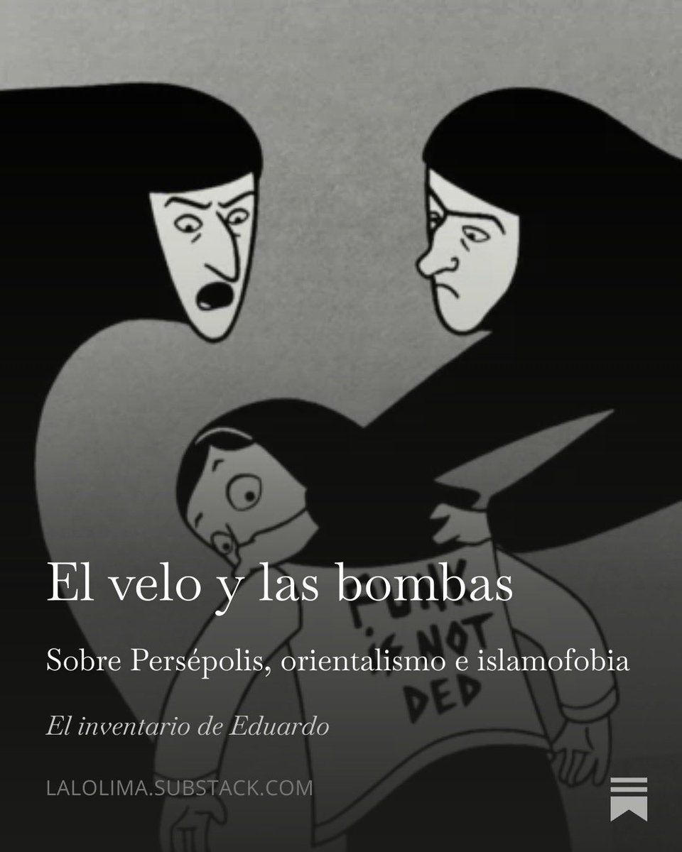 Esta vez escribí sobre esta polémica sobre Persépolis, orientalismo e islamofobia e Irán en mi substack 

 open.substack.com/pub/lalolima/p…