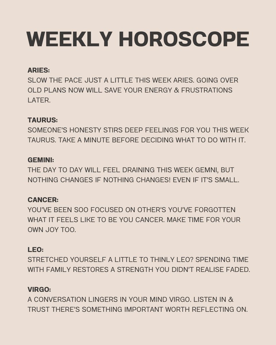psychicsisters's tweet image. WEEKLY HOROSCOPES 

#Horoscope #zodiac #ZodiacSigns