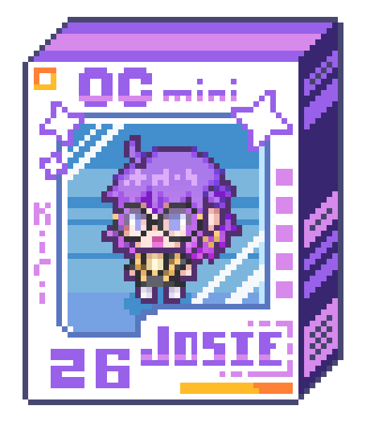 KirisDoodles's tweet photo. OC Mini 26 Josie for @ThatoneJosie 

Follow me on VGen to get your OC Mini today!
https://t.co/nJLhG91u3L

Also join my Art Discord! Artists can promote socials!
https://t.co/yjjzz8YjCX

#pixelart #commission #smallartist #artmoots #OCmini #art #vgen #vgencomm https://t.co/XUi3tnAy93