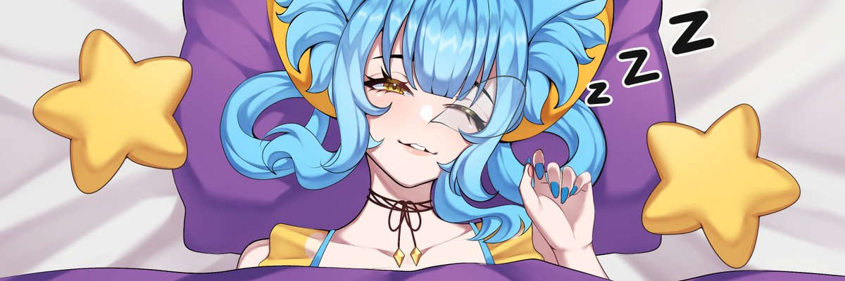 #WIP Headshot Banner Commission for <a href="/CrillyLeann/">Crilly | Mouse Tyrant VTuber | 🔞</a> 
Look at her sleeping so soundly~

Comms are currently 30% OFF, so feel free to grab a slot
#VGenComm #artmoots