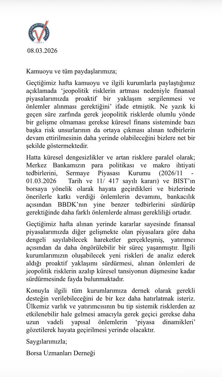budorgtr's tweet photo. Jeopolitik Risklere Karşı Alınan Önlemlerin devam edilmesi. https://t.co/d9kamIIMLi