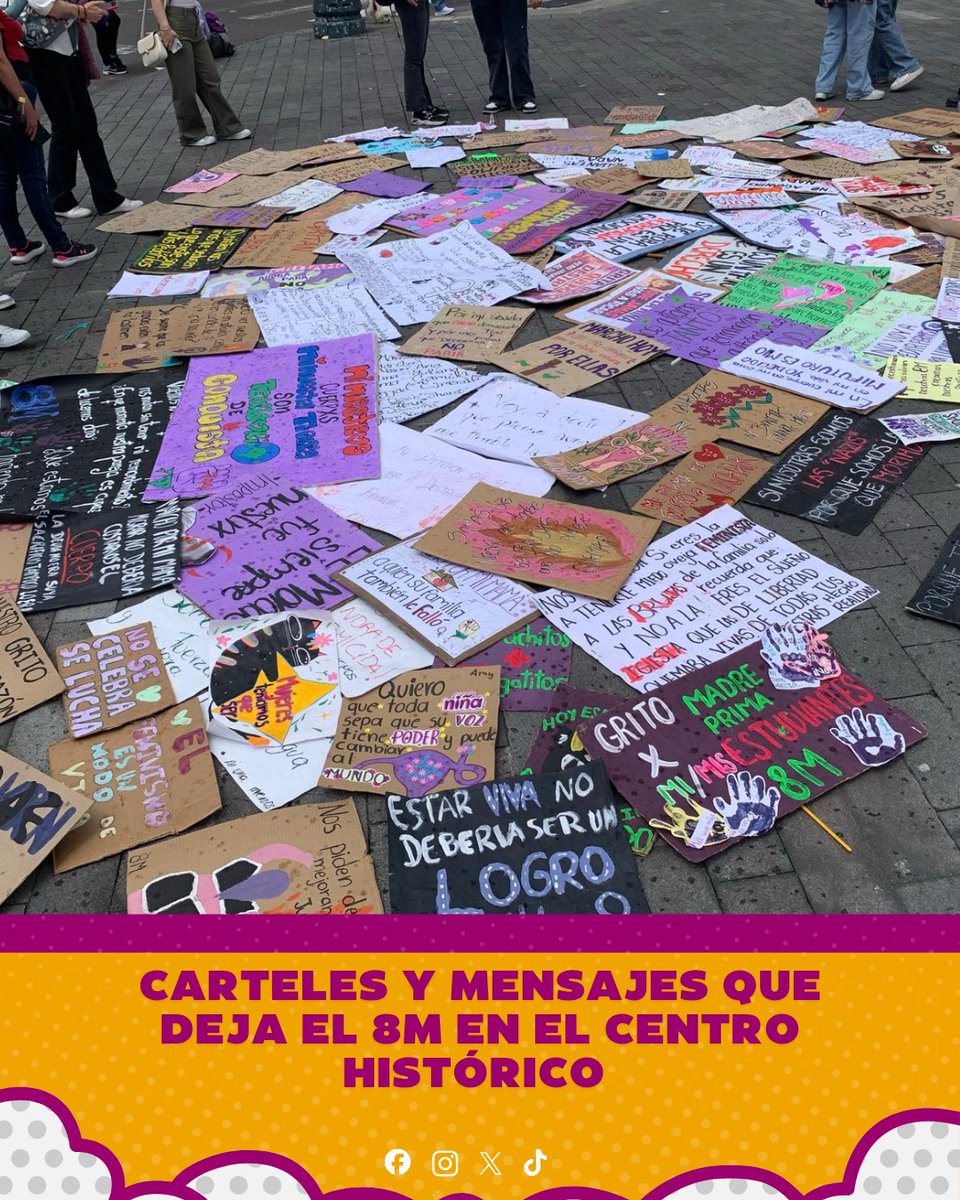 LlamingoE's tweet photo. #ATENCIÓN | CONSIGNAS TRAS EL 8M

El Centro Histórico se llenó de cárteles, consignas y mensajes por la reinvindicación de la lucha de la mujer, en la marcha del #8M.

Nota: @FaboLascano 

#8M #Reinvindicación #Lucha #Consignas https://t.co/GofNnNLHqy