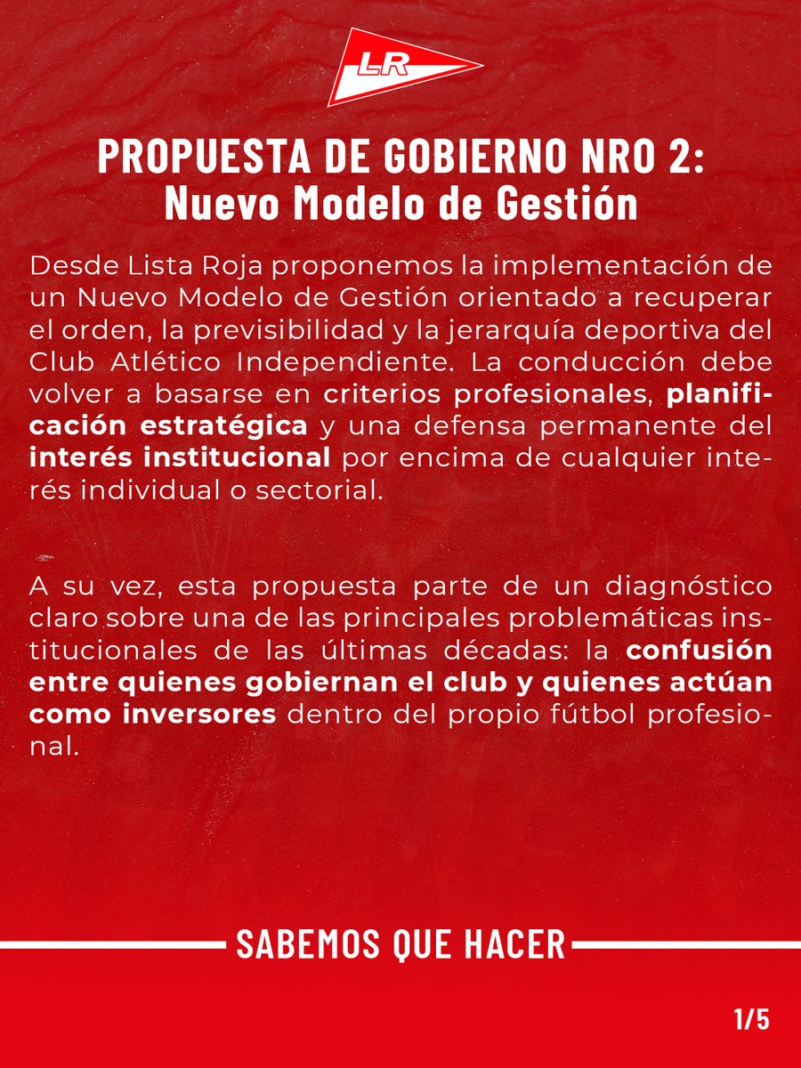 Agrupacion Lista Roja Oficial tweet media