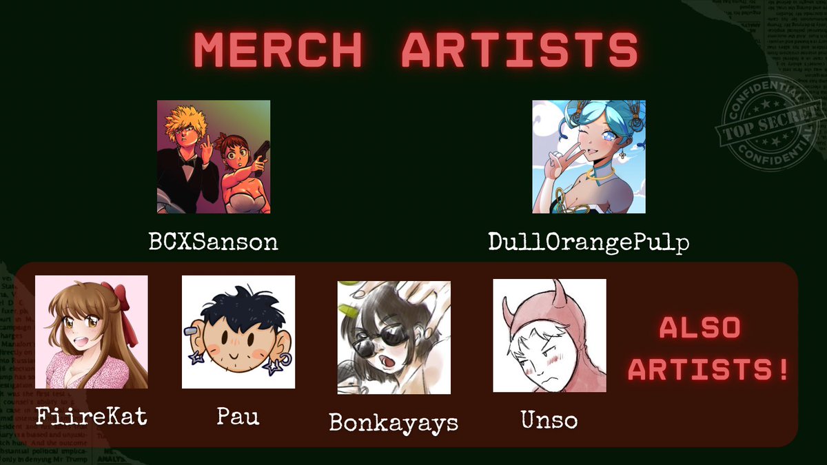deceptionzine's tweet photo. @.bcxsanson on tumblr and bluesky
@DullOrangePulp 
@FiireKat (also a page artist!)
@.pawpawpaw on instagram (also a page artist!)
@bonkayays (also a page artist!) https://t.co/5rpqnvAhx9